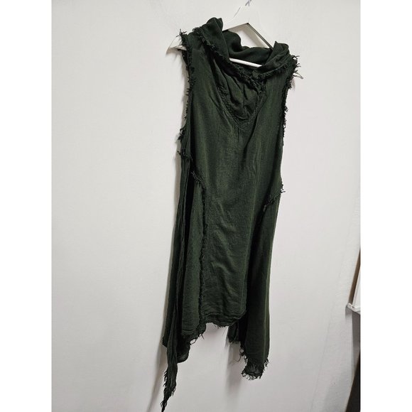 Cocoricooo Tunic Top Art Hippie Boho Cotton Large Silk Blend - Picture 2 of 7